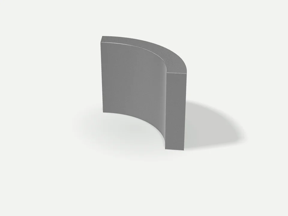 Illustrative arc magnet geometry in a light studio